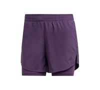 Pantaloni corti adidas AEROREADY Made for Training Minimal Two-in-One viola nero donna - XS