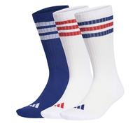 adidas Mixte 3STRIPES CUSHIONED SPORTSWEAR CREW SOCKS 3 PAIR PACK, white/mystery ink/pure ruby, 2.5-4