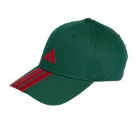 adidas Mixte Bball 3S cap New Logo, Team Dark Green/Better Scarlet, XS-S