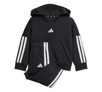 adidas Unisex - Bimbi 0-24 ESSENTIALS HOODED JOGGER, black/white, 9-12 Months