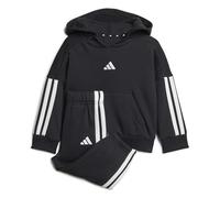 adidas Unisex - Bimbi 0-24 ESSENTIALS HOODED JOGGER, black/white, 9-12 Months
