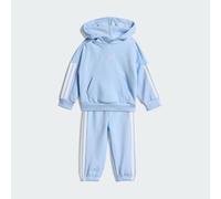 adidas Mixte bébé ESSENTIALS HOODED JOGGER, glow blue/white, 3-6 Months