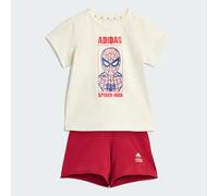 SET T-SHIRT ADIDAS MARVEL SPIDER-MAN Off White / Active Maroon 18-24M