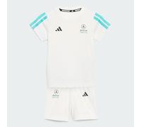 adidas Mixte bébé MERCEDES - AMG PETRONAS FORMULA 1 TEAM DNA BABY JOGGER SHORT SLEEVE, white/semi mint rush, 18-24 Months