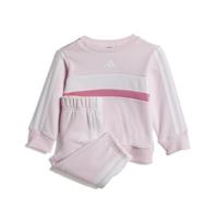 adidas Mixte bébé SEASONAL ESSENTIALS TIBERIO 3 STRIPES FLEECE CREW SET, clear pink/pink fusion/white, 2-3 Years