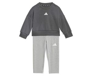 adidas Mixte bébé SEASONALS SWEAT SET, grey six/white, 9-12 Months