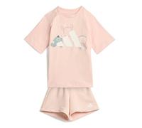 TIRO_NSTER T-SHIRT SET Blush Pink / White 3-4A