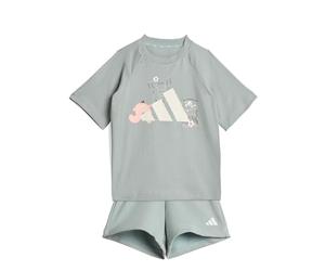 adidas Mixte bébé TIRO_NSTER T-SHIRT SET, Wonder Sage/white, 18-24 Months
