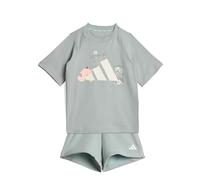 adidas Mixte bébé TIRO_NSTER T-SHIRT SET, Wonder Sage/white, 3-4 Years