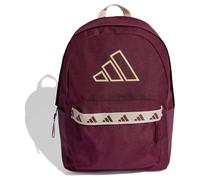 adidas Mixte CLASSIC TAPE BACKPACK, maroon/Crystal Linen, One size