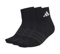 adidas Mixte CUSHIONED SPORTSWEAR ANKLE SOCKS 3 PAIR PACK, black/black/white, 13-14.5