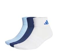 adidas Mixte CUSHIONED SPORTSWEAR ANKLE SOCKS 3 PAIR PACK, dark blue/white/glow blue, 13-14.5