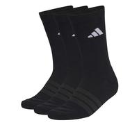 adidas Mixte CUSHIONED SPORTSWEAR CREW SOCKS 3 PAIR PACK, black/black/white, 2.5-4
