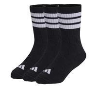 adidas Mixte enfant 3STRIPES CUSHIONED SPORTSWEAR CREW SOCKS 3 PAIR PACK, black/white/white, 5-6 Years