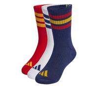 adidas Mixte enfant 3STRIPES CUSHIONED SPORTSWEAR CREW SOCKS 3 PAIR PACK, dark blue/team power red 2/white, 5-6 Years