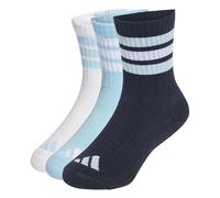 adidas Mixte enfant 3STRIPES CUSHIONED SPORTSWEAR CREW SOCKS 3 PAIR PACK, night navy/icey blue/white, 3-4 Years