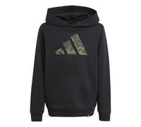adidas Unisex - Bambini Camo Graphic Hoodie Junior, Black, 7-8 Years