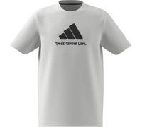 adidas Mixte Enfant Camo Graphic T-Shirt Junior, White, 7-8 Years