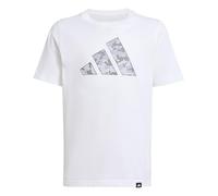 adidas Mixte Enfant Camo Graphic T-Shirt Junior, White/Grey, 13-14 Years