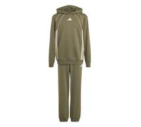 adidas Mixte enfant COLOR BLOCK TRACKSUIT, olive strata/Wonder Cargo/Crystal Linen Mel., 15-16 Years