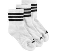 adidas Mixte enfant CUSHIONED SPORTSWEAR CREW SOCKS 3 PAIR PACK, white/white/black, 4-5 Years