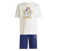 adidas Mixte enfant DISNEY MICKEY MOUSE T-SHIRT SET, off white/Pure Orange, 4-5 Years