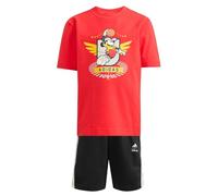 SET DI T-SHIRT ADIDAS DISNEY TOPOLINO Pure Ruby / Off White 5-6A