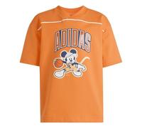 adidas Mixte Enfant Disney Mickey Mouse Tee, Pure Orange/Dark Blue/off White, 5-6 Years