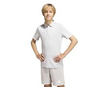 adidas Mixte Enfant Entrada26 Polo Kids, Team Light Grey/White, 9-10 Years