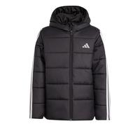 adidas Mixte enfant ESSENTIALS 3 STRIPES PADDED JACKET, black/black/white, 9-10 Years