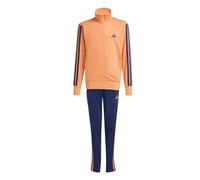 adidas Mixte enfant ESSENTIALS CLIMACOOL STRIPES TRACKSUIT, Dusky Orange/dark blue, 9-10 Years