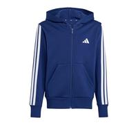 adidas Mixte Enfant Essentials Full Zip Hoodie, Dark Blue/White, 7-8 Years