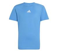adidas Mixte Enfant Essentials T-Shirt, Ray Blue/White, 7-8 Years