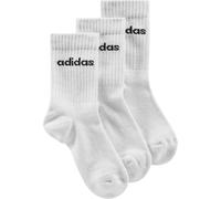 adidas Mixte enfant LINEAR KIDS CREW 3 PAIRS PER PACK SOCKS, white/white/white, 4-5 Years