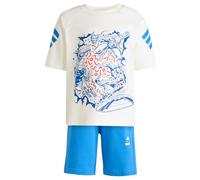 adidas Mixte enfant MARVEL AVENGERS T-SHIRT SET, off white/ray blue, 6-7 Years