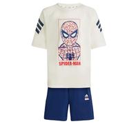 SET SPORTIVO ADIDAS MARVEL SPIDER-MAN Off White / Dark Blue 7-8A