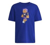 adidas Mixte Enfant Minecraft Training T-Shirt, Semi Lucid Blue, 7-8 Years