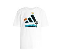 adidas Mixte Enfant Minecraft Training T-Shirt, White/Black, 2-3 Years