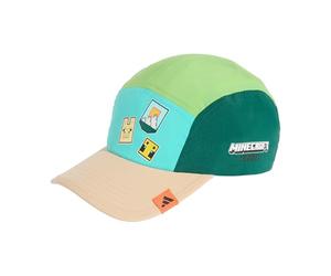 adidas Mixte Enfant Minecraft Youth cap, Collegiate Green/Semi Lucid Lime/Semi Mint Rush/Magic Beige, XS-S