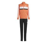 Adidas Seasonal Essentials Tiberio 3 Stripes Tricot Tracksuit Arancione 7-8 Years Bambino,Bambina