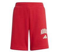 adidas Mixte Enfant Seasonals Collegiate Typography Short, Pure Ruby/off White, 9-10 Years