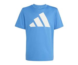 adidas Mixte Enfant Train Essentials Big Logo T-Shirt, Ray Blue/White, 5-6 Years