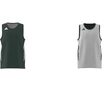 adidas Mixte Enfant Y Everyday PRO Bball Jersey, Team Dark Green/White, 13-14 Years