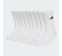 adidas Mixte ESSENTIALS CUSHIONED CREW SOCK 10PP, white/black, 5-6 Years