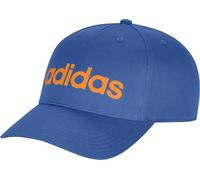 adidas Mixte Linear Baseball cap, Ray Blue/Pure Tangerine/White, XS-S
