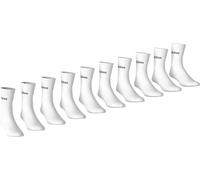 adidas Mixte LINEAR CUSHIONED CREW SOCK 1O PAIR PACK, white/black, 4.5-6