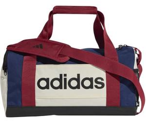 adidas Mixte LINEAR DUFFEL XSMALL COLORBLOCK, dark blue/off white/active maroon, One size