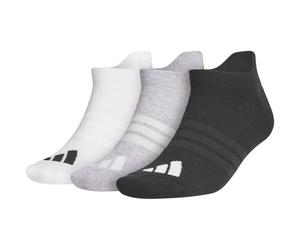 adidas Mixte PERFORMANCE 3 PK ANKLE SOCKS, white/light grey heather/black, 6-7 Years