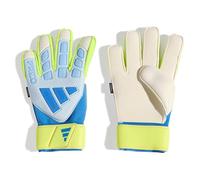 adidas Mixte Predator Goalkeeper Glove Match FINGERSAVE, Crystal Sky/Ray Blue/Solar Yellow, 10.5