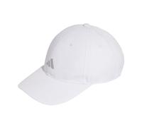 adidas Mixte Running Essential Climacool 6 Panel Baseball cap, White/Reflective Silver, M-L